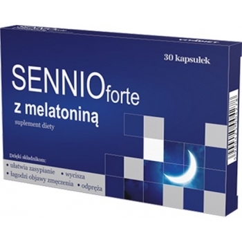 Sennio Forte z melatoniną i ashwagandą 30 kaps Vitadiet